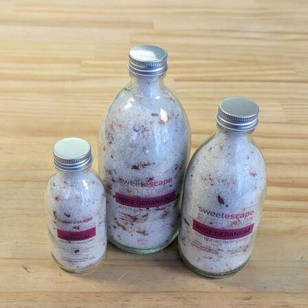 Rose Geranium Artisan Bath Tonic 500g Jar