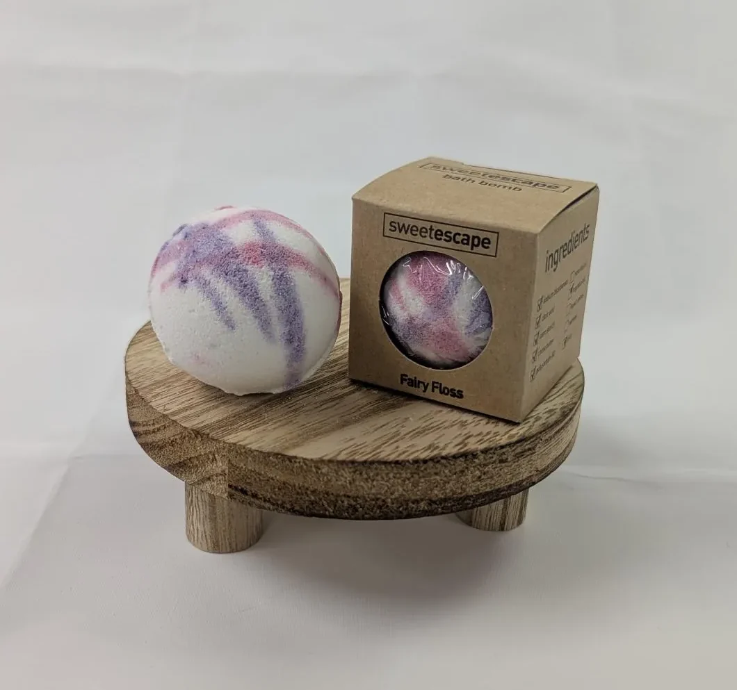 Individual Mini Bath Bomb Fairy Floss