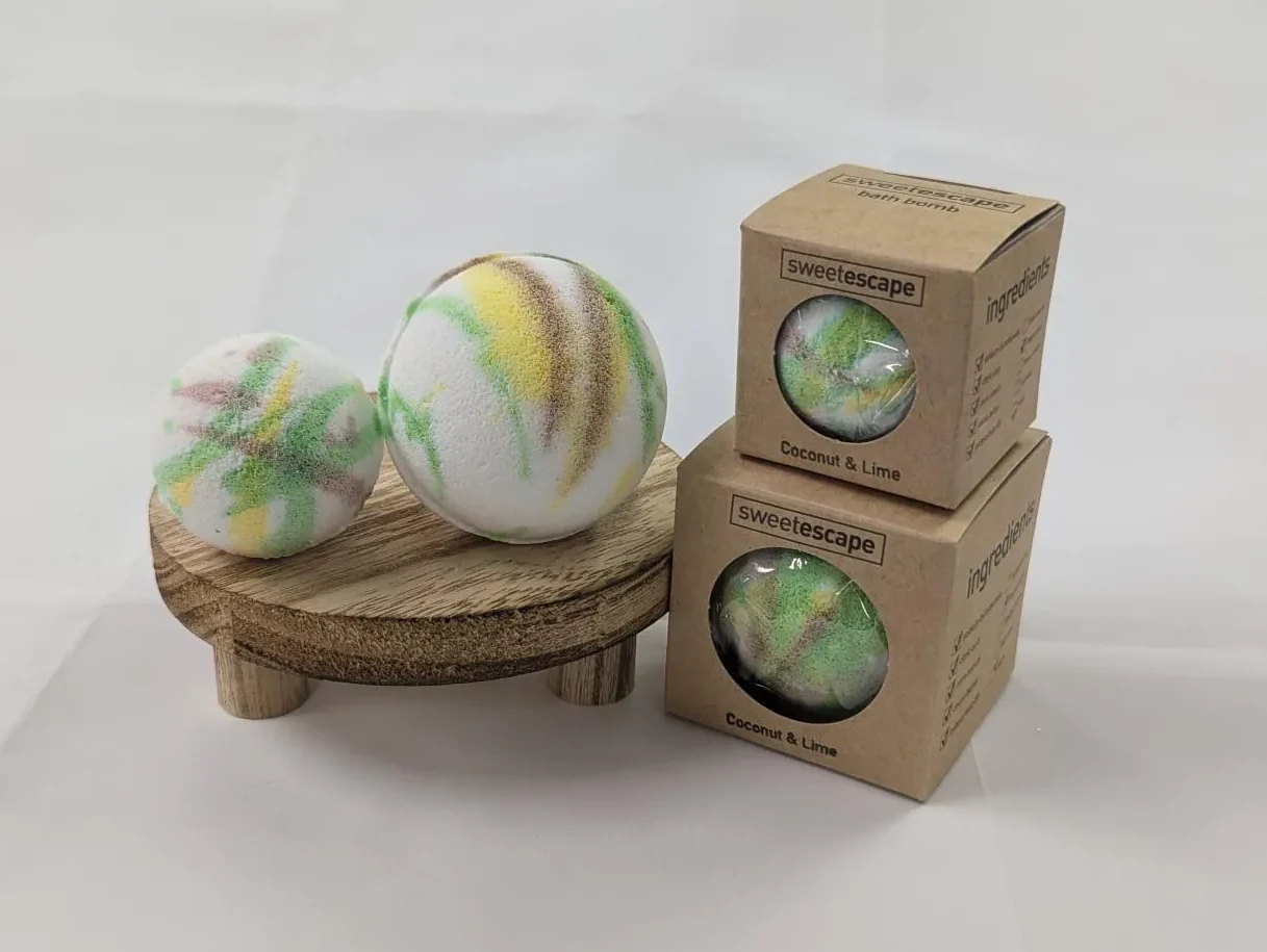 Individual Large Bath Bomb Coconut & Lime