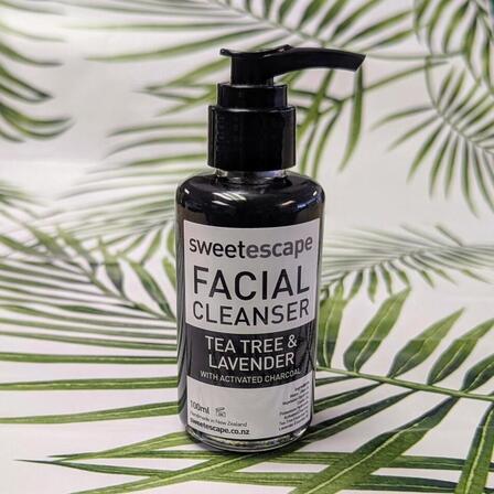 Facial Cleanser - Tea Tree and Lavender with Activated Charcoal