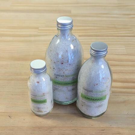 Refreshing Artisan Lemongrass Bath Tonic - 300g Jar