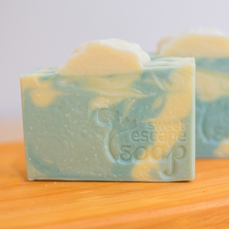 Golden Lemongrass Soap - Coloured with Mica