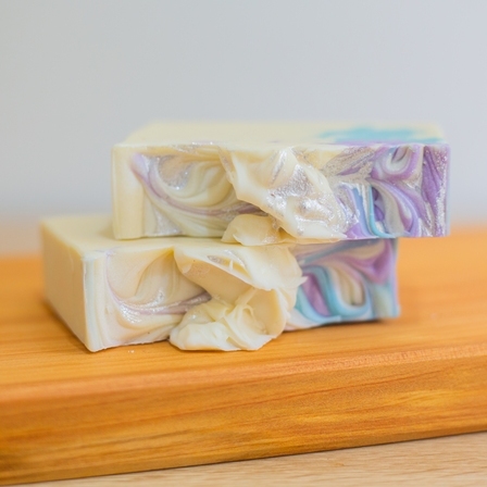 Lavender Castile Soap - Coloured with Mica
