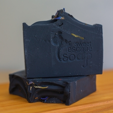 Tea Tree and Lavender with activated charcoal.