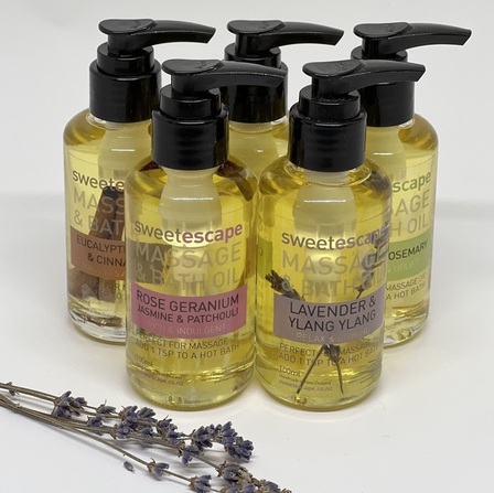 Large Massage & Bath Oil - Black Raspberry & Vanilla