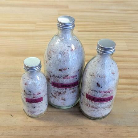 Rose Geranium Artisan Bath Tonic - 300g Jar